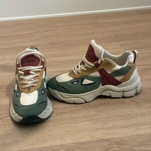 Steve Madden Multicolor Clydie Sneakers - Red, Yellow, Green